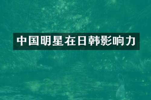 中国明星在日韩影响力