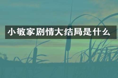 小敏家剧情大结局是什么