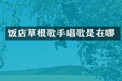饭店草根歌手唱歌是在哪