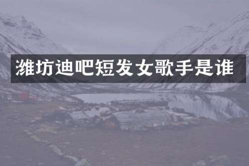 潍坊迪吧短发女歌手是谁