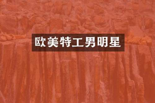 欧美特工男明星