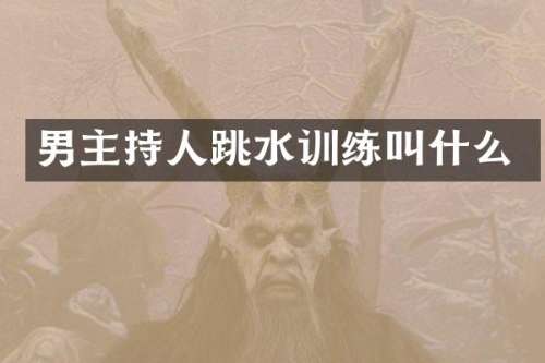 男主持人跳水训练叫什么