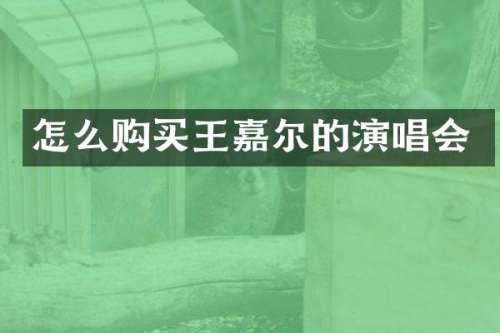 怎么购买王嘉尔的演唱会