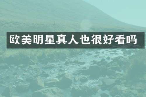 欧美明星真人也很好看吗