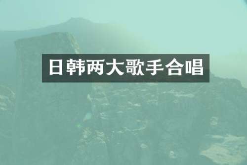 日韩两大歌手合唱