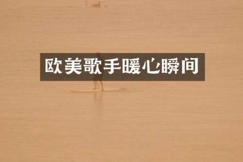 欧美歌手暖心瞬间