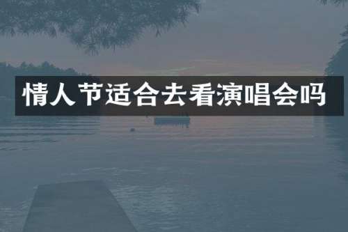 情人节适合去看演唱会吗