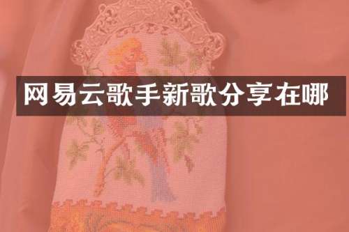 网易云歌手新歌分享在哪