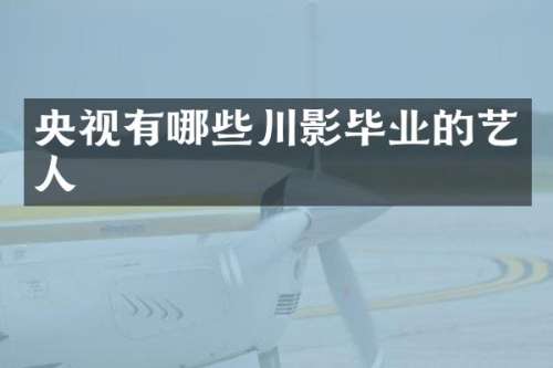 央视有哪些川影毕业的艺人