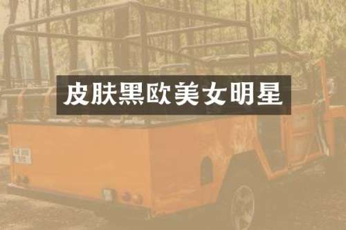 皮肤黑欧明星