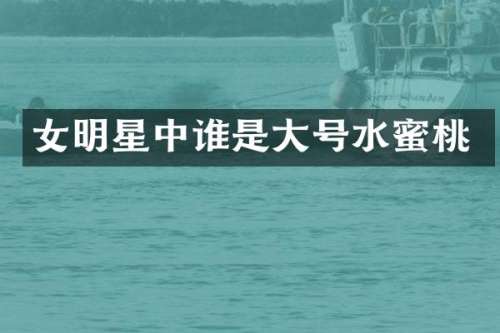 女明星中谁是大号水蜜桃