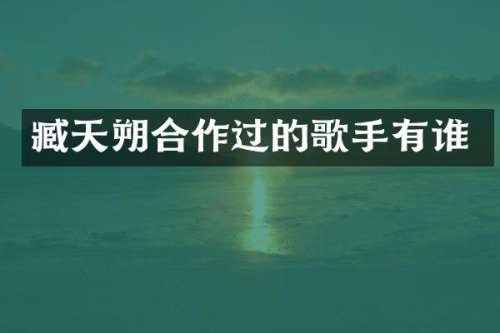 臧天朔合作过的歌手有谁