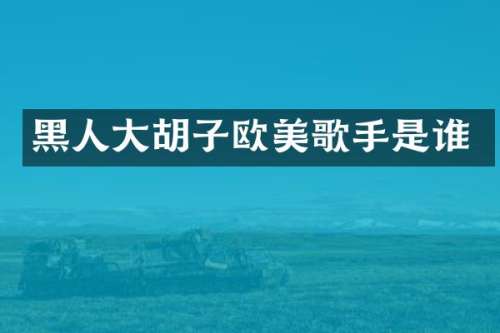 黑人大胡子欧美歌手是谁