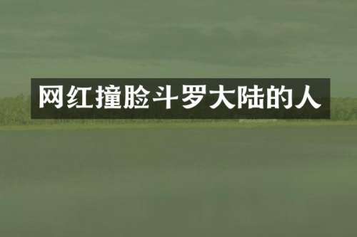 网红撞脸斗罗大陆的人