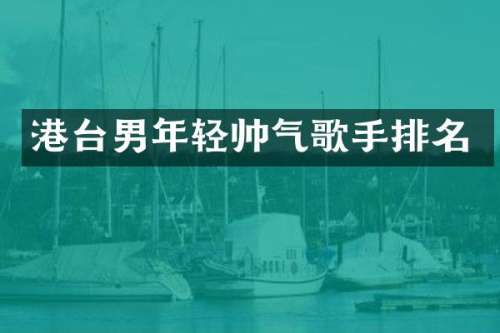 港台男年轻帅气歌手排名