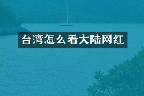 台湾怎么看大陆网红