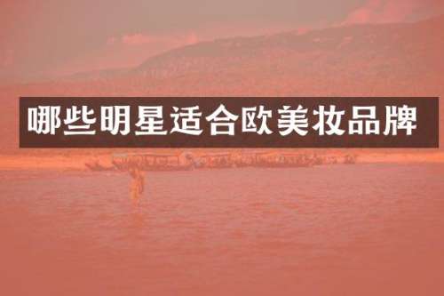 哪些明星适合欧美妆品牌