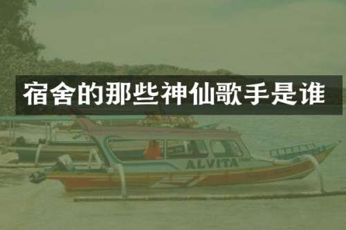 宿舍的那些神仙歌手是谁
