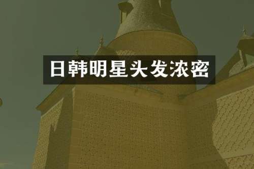 日韩明星头发浓密