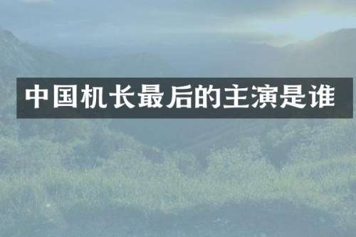 中国机长最后的主演是谁