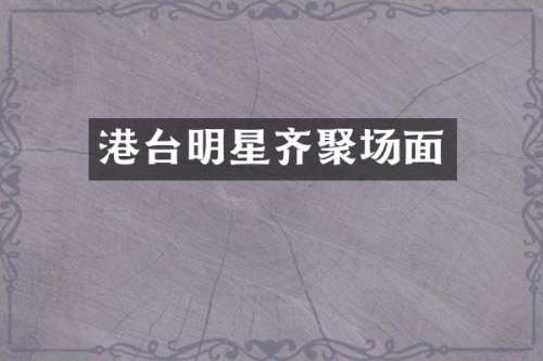 港台明星齐聚场面