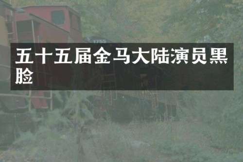 五十五届金马大陆演员黑脸