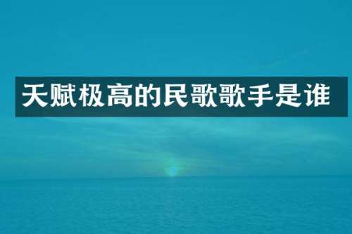 天赋极高的民歌歌手是谁