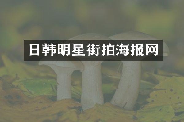 日韩明星街拍海报网