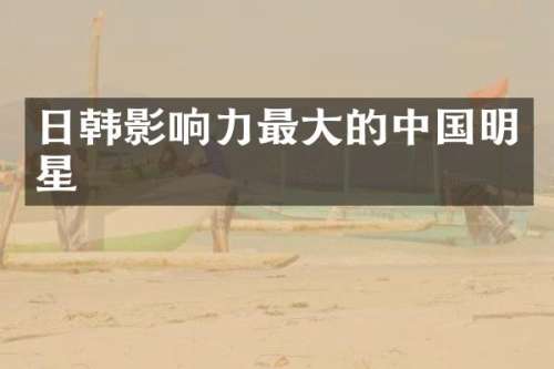 日韩影响力最大的中国明星