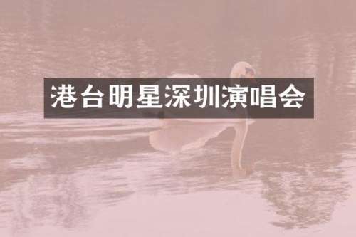 港台明星深圳演唱会