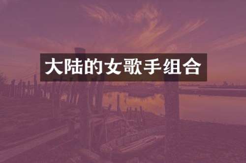 大陆的女歌手组合
