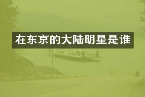 在东京的大陆明星是谁