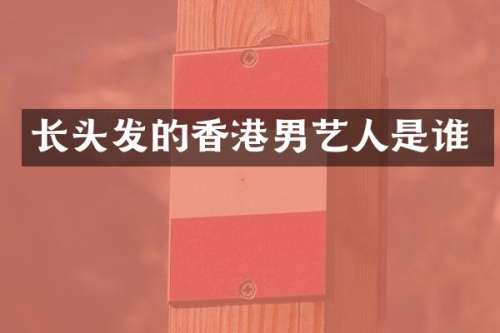 长头发的香港男艺人是谁