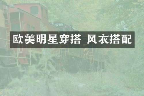 欧美明星穿搭 风衣搭配