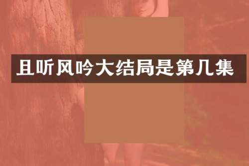 且听风吟大结局是第几集