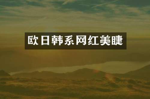 欧日韩系网红美睫