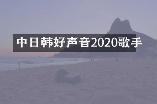 中日韩好声音2020歌手