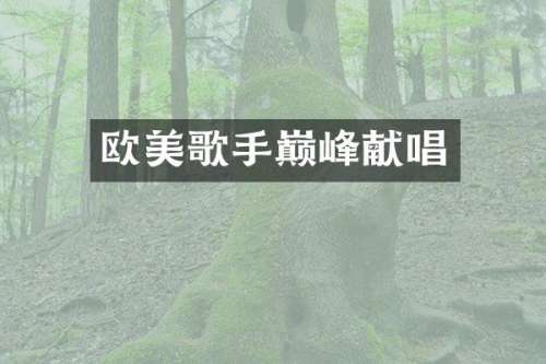 欧美歌手巅峰献唱