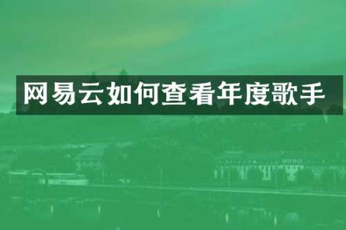 网易云如何查看年度歌手