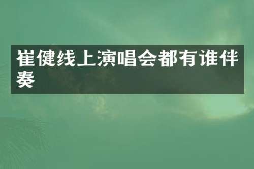 崔健线上演唱会都有谁伴奏