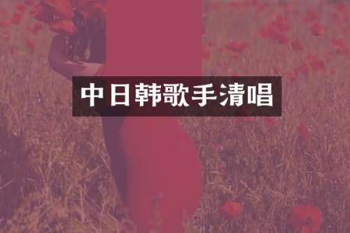 中日韩歌手清唱
