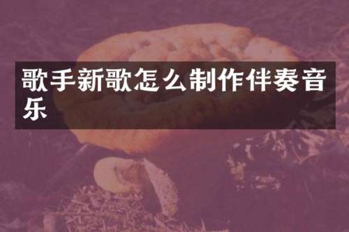 歌手新歌怎么制作伴奏音乐