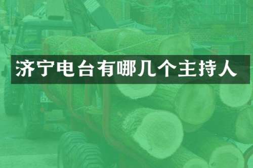 济宁电台有哪几个主持人