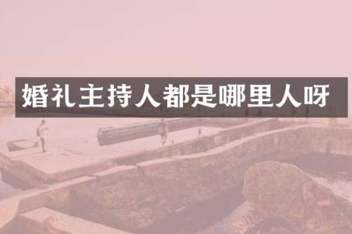 婚礼主持人都是哪里人呀