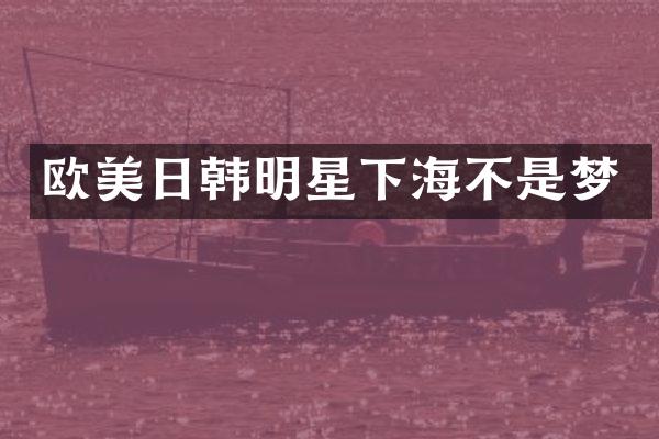 欧美日韩明星下海不是梦