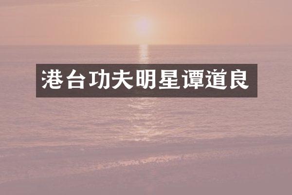 港台功夫明星谭道良