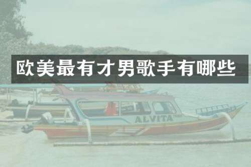 欧美最有才男歌手有哪些