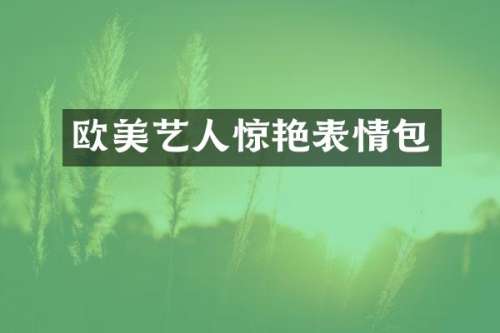 欧美艺人惊艳表情包