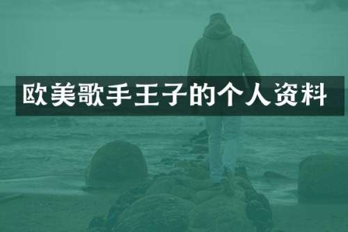 欧美歌手王子的个人资料