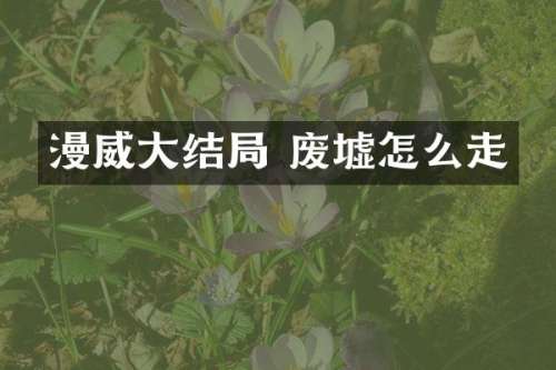 漫威大结局 废墟怎么走
